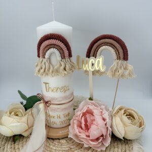 Cake-Topper "Regenbogen" rosa – Bild 5